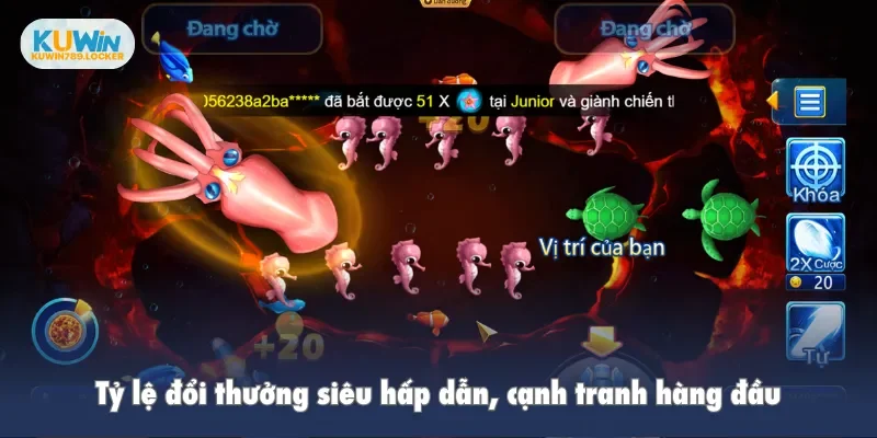 Tỷ lệ đổi thưởng siêu hấp dẫn, cạnh tranh hàng đầu