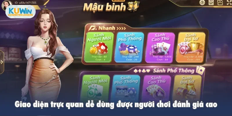 Giao diện trực quan dễ dùng được người chơi đánh giá cao